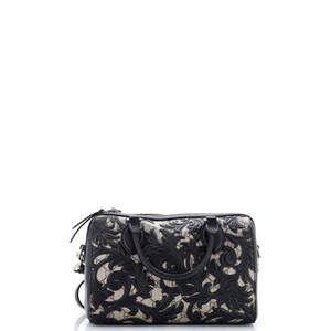 Gucci Small Convertible Boston Bag Arabesque GG Coated Canvas with Leather